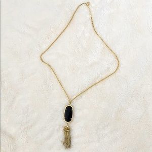 Kendra Scott Black + Gold Rayne Necklace